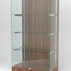 Витрина АСТЕРИЯ ХИТ ПРОДАЖ №5 (с дверками, задняя стенка - ДСП), Орех