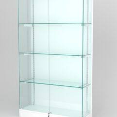 Витрина АСТЕРИЯ ХИТ ПРОДАЖ №9 (с дверками, задняя стенка - ДСП), Белый