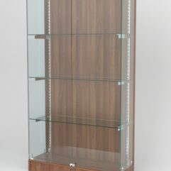 Витрина АСТЕРИЯ ХИТ ПРОДАЖ №9 (с дверками, задняя стенка - ДСП), Орех