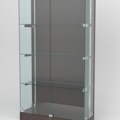 Витрина АСТЕРИЯ ХИТ ПРОДАЖ №9 (с дверками, задняя стенка - ДСП), Дуб Венге