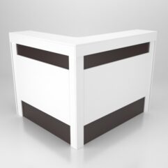 Ресепшн №54-2 для офиса левосторонний, Белый