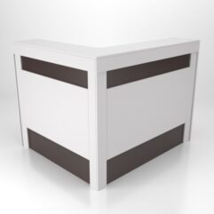 Ресепшн №54-2 для офиса левосторонний, Серый