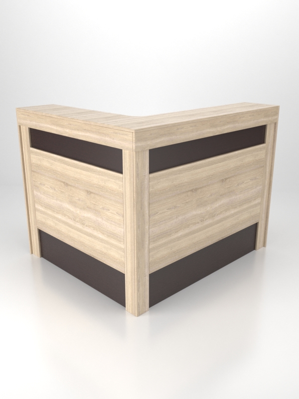 Ресепшн №54-2 для офиса левосторонний, Дуб Сонома