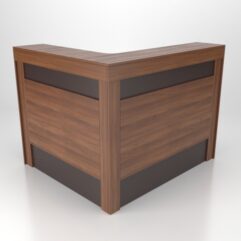 Ресепшн №54-2 для офиса левосторонний, Орех