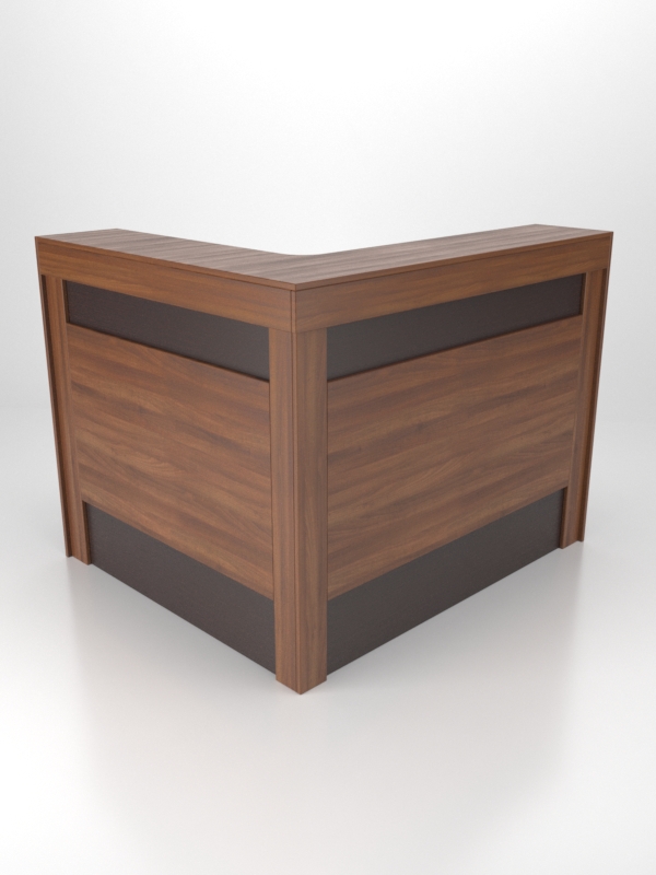 Ресепшн №54-2 для офиса левосторонний, Орех