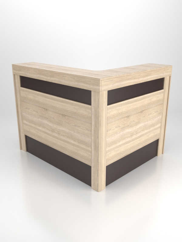 Ресепшн №54-3 для офиса правосторонний, Дуб Сонома