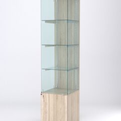 Витрина АСТЕРИЯ №2 (с дверкой, задняя стенка - ДСП), Дуб Сонома