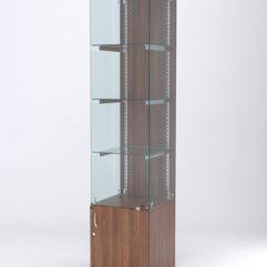 Витрина АСТЕРИЯ №2 (с дверкой, задняя стенка - ДСП), Орех