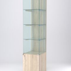 Витрина АСТЕРИЯ №6 (с дверкой, задняя стенка - ДСП), Дуб Сонома