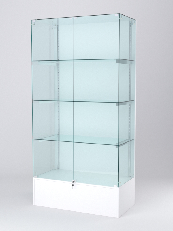 Витрина АСТЕРИЯ №9 (с дверками, задняя стенка - ДСП), Белый