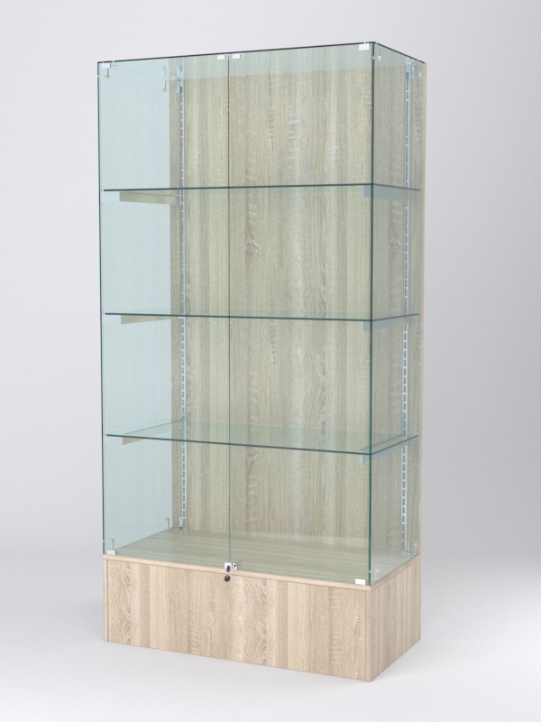 Витрина АСТЕРИЯ №9 (с дверками, задняя стенка - ДСП), Дуб Сонома