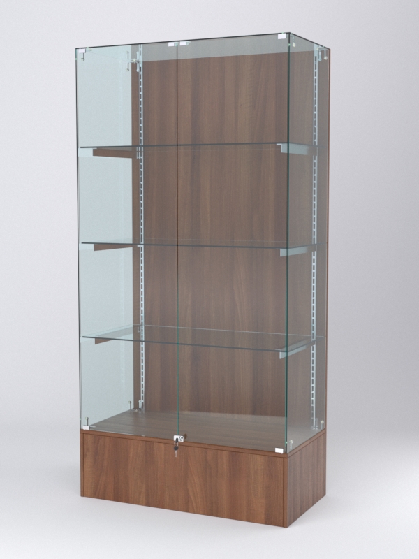 Витрина АСТЕРИЯ №9 (с дверками, задняя стенка - ДСП), Орех