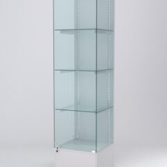 Витрина АСТЕРИЯ №10 (с дверкой, задняя стенка - ДСП), Серый