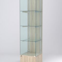 Витрина АСТЕРИЯ №10 (с дверкой, задняя стенка - ДСП), Дуб Сонома