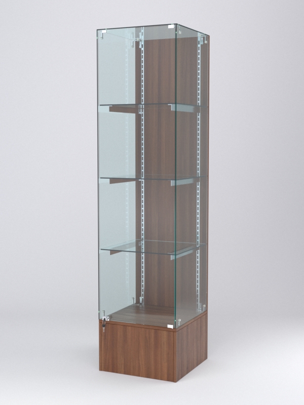 Витрина АСТЕРИЯ №10 (с дверкой, задняя стенка - ДСП), Орех