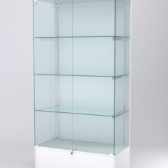 Витрина АСТЕРИЯ №13 (с дверками, задняя стенка - ДСП), Белый