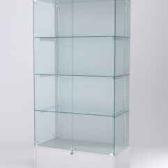 Витрина АСТЕРИЯ №13 (с дверками, задняя стенка - ДСП), Серый