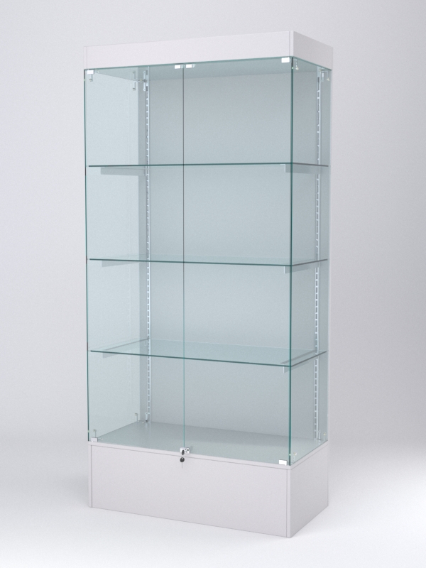 Витрина АСТЕРИЯ №13 (с дверками, задняя стенка - ДСП), Серый