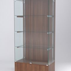 Витрина АСТЕРИЯ №13 (с дверками, задняя стенка - ДСП), Орех