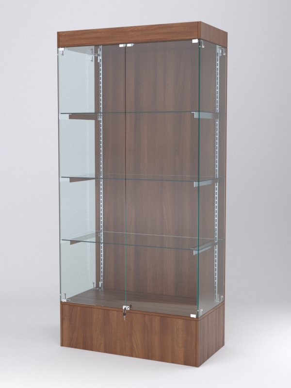 Витрина АСТЕРИЯ №13 (с дверками, задняя стенка - ДСП), Орех