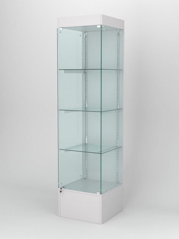 Витрина АСТЕРИЯ №14 (с дверкой, задняя стенка - ДСП), Серый