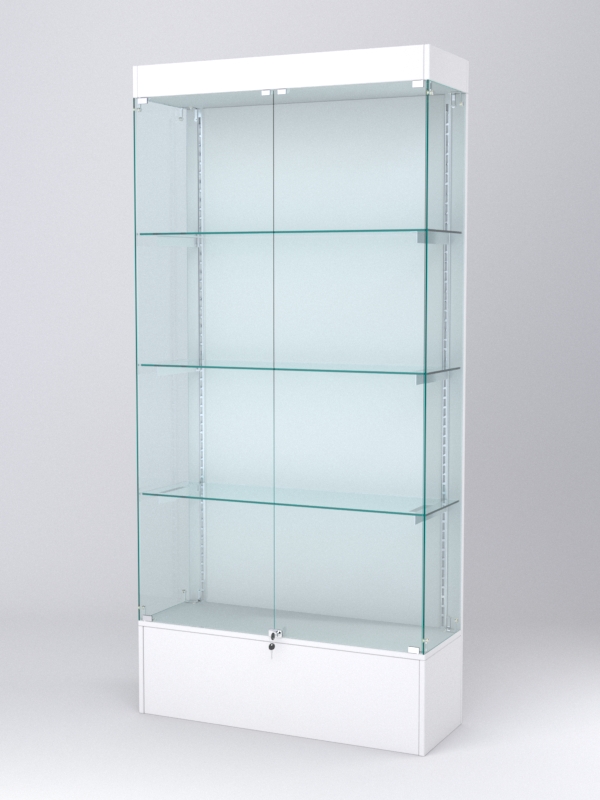 Витрина АСТЕРИЯ №17 (с дверками, задняя стенка - ДСП), Белый