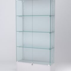 Витрина АСТЕРИЯ №17 (с дверками, задняя стенка - ДСП), Серый