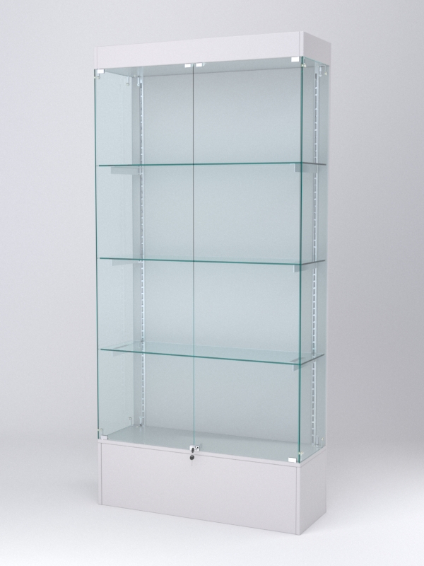 Витрина АСТЕРИЯ №17 (с дверками, задняя стенка - ДСП), Серый