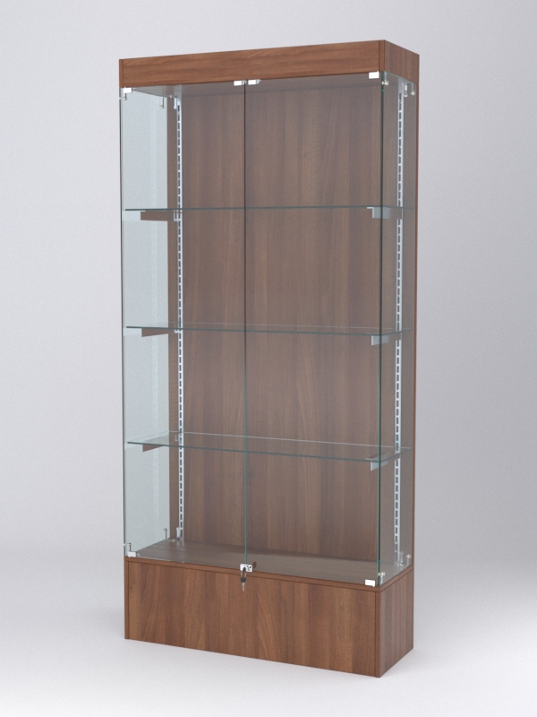 Витрина АСТЕРИЯ №17 (с дверками, задняя стенка - ДСП), Орех