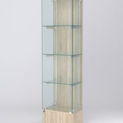 Витрина АСТЕРИЯ №18 (с дверкой, задняя стенка - ДСП), Дуб Сонома