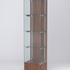 Витрина АСТЕРИЯ №18 (с дверкой, задняя стенка - ДСП), Орех