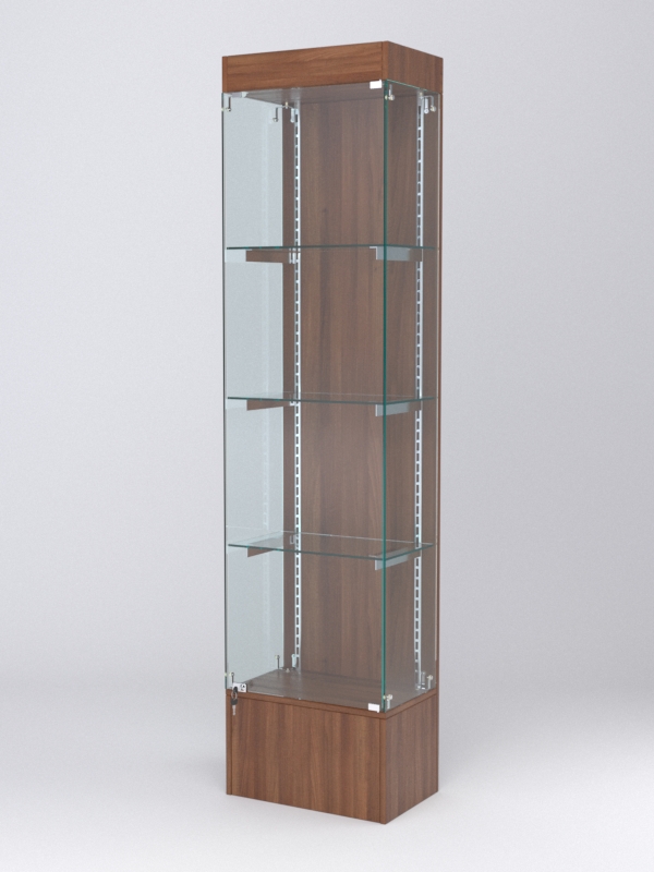 Витрина АСТЕРИЯ №18 (с дверкой, задняя стенка - ДСП), Орех