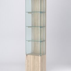 Витрина АСТЕРИЯ №22 (с дверкой, задняя стенка - ДСП), Дуб Сонома