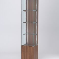 Витрина АСТЕРИЯ №22 (с дверкой, задняя стенка - ДСП), Орех