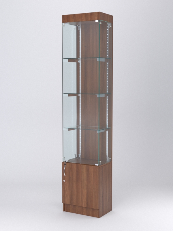 Витрина АСТЕРИЯ №22 (с дверкой, задняя стенка - ДСП), Орех