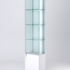 Витрина АСТЕРИЯ №26 (с дверкой, задняя стенка - ДСП), Белый