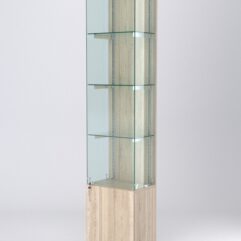 Витрина АСТЕРИЯ №26 (с дверкой, задняя стенка - ДСП), Дуб Сонома