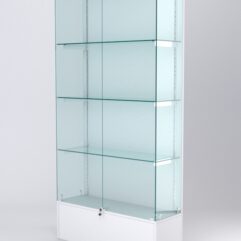 Витрина АСТЕРИЯ №29 (с дверками, задняя стенка - ДСП), Белый