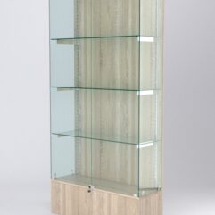 Витрина АСТЕРИЯ №29 (с дверками, задняя стенка - ДСП), Дуб Сонома