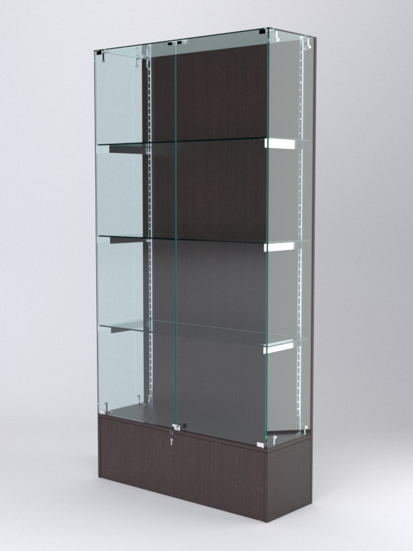 Витрина АСТЕРИЯ №29 (с дверками, задняя стенка - ДСП), Дуб Венге