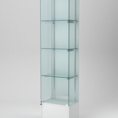 Витрина АСТЕРИЯ №30 (с дверкой, задняя стенка - ДСП), Белый