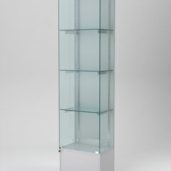 Витрина АСТЕРИЯ №30 (с дверкой, задняя стенка - ДСП), Серый