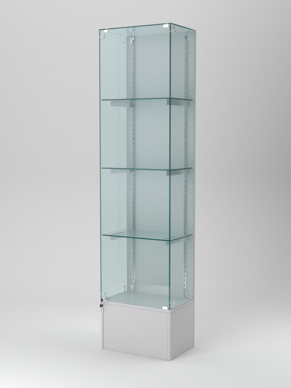 Витрина АСТЕРИЯ №30 (с дверкой, задняя стенка - ДСП), Серый