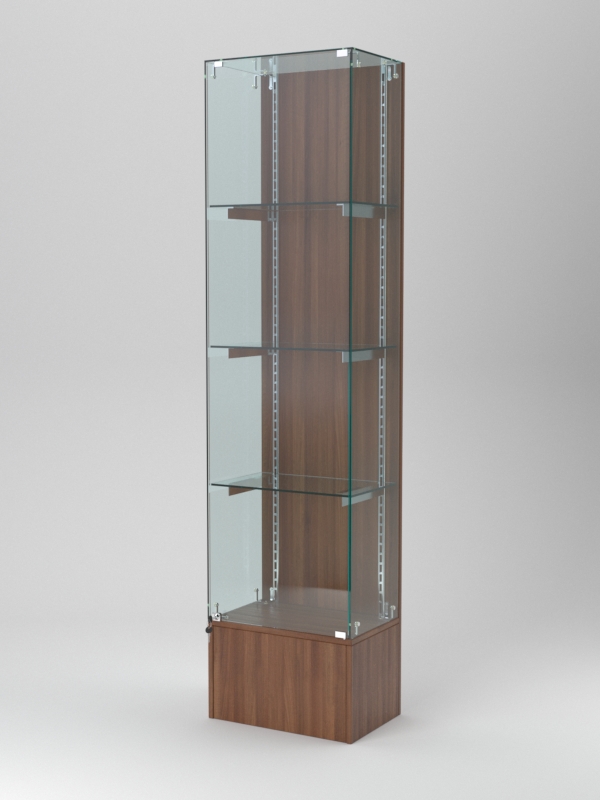 Витрина АСТЕРИЯ №30 (с дверкой, задняя стенка - ДСП), Орех