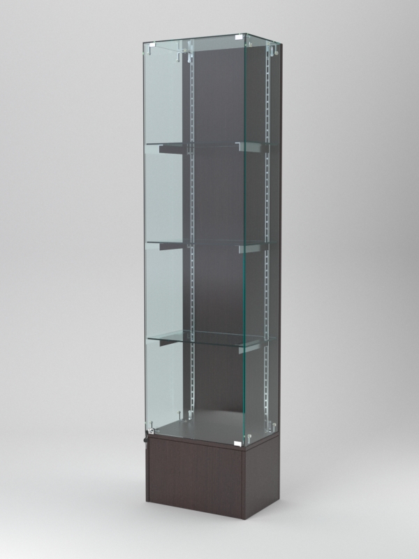 Витрина АСТЕРИЯ №30 (с дверкой, задняя стенка - ДСП), Дуб Венге