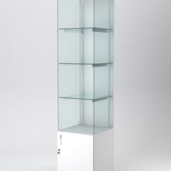 Витрина АСТЕРИЯ №102 (без дверки, задняя стенка - ДСП), Белый