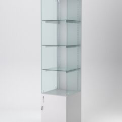 Витрина АСТЕРИЯ №102 (без дверки, задняя стенка - ДСП), Серый