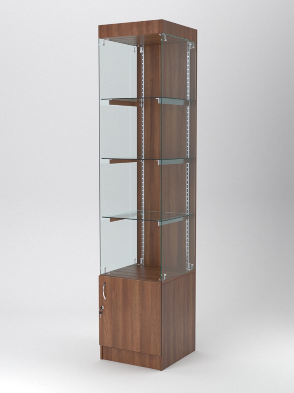 Витрина АСТЕРИЯ №102 (без дверки, задняя стенка - ДСП), Орех