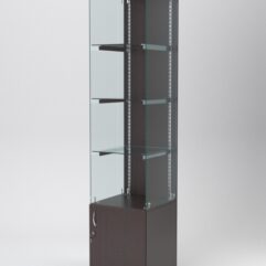 Витрина АСТЕРИЯ №102 (без дверки, задняя стенка - ДСП), Дуб Венге