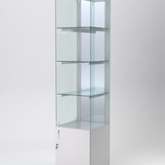 Витрина АСТЕРИЯ №104 (без дверки, задняя стенка - зеркало), Серый